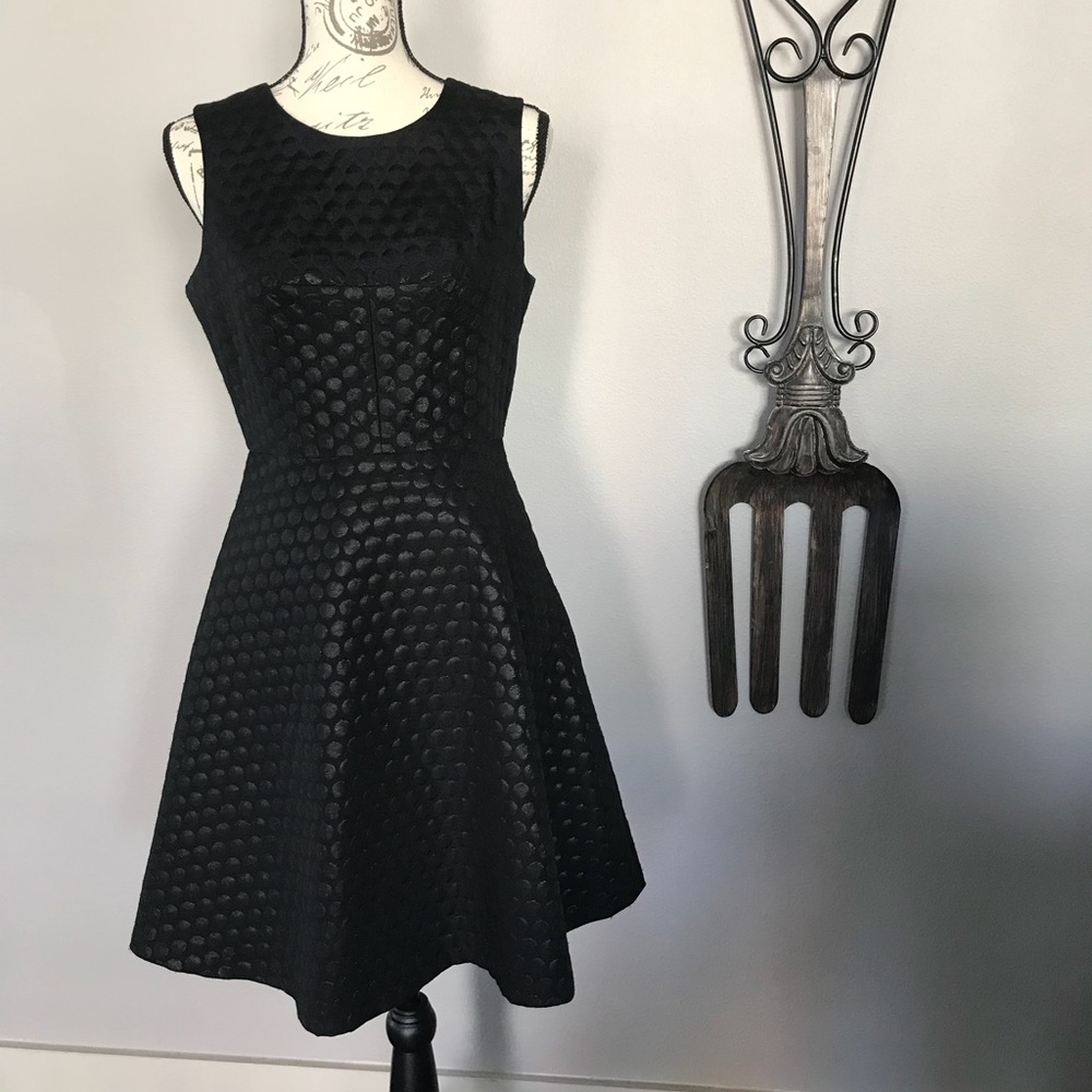 Black A-line dress